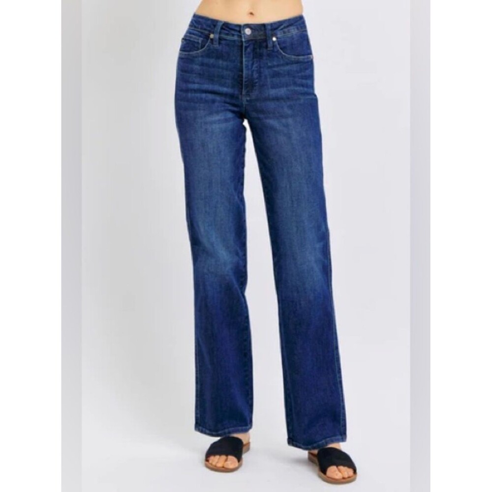 Judy Blue Mid Rise Tummy Control" Classic Straight Denim Jeans 88861 size 27